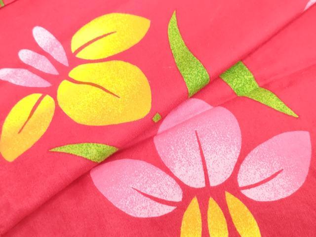 平和屋着物*夏物 浴衣 女の子 子供 MIKI HOUSE ミキハウス 杜若 蜻蛉 水面 日本製 綿 DABJ3179ea
