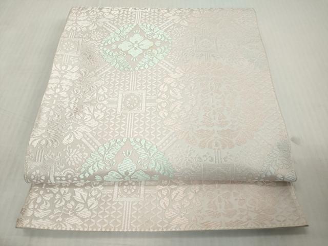 平和屋着物◎六通柄 本袋帯 唐織 天上文様 正絹 逸品 DABJ3478ea