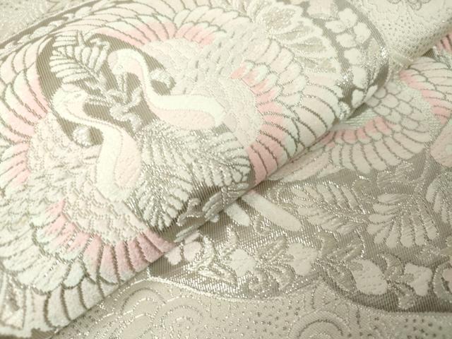 平和屋着物◎六通柄袋帯 唐織 正倉院古代裂 プラチナ箔 正絹 逸品 DABJ3491ea