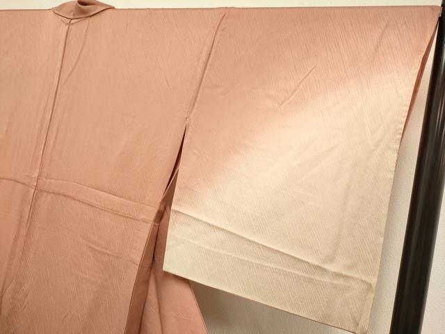 平和屋着物▽訪問着 単衣 刺繍 枝花文 暈し染め 金彩 正絹 逸品 DABJ3524du