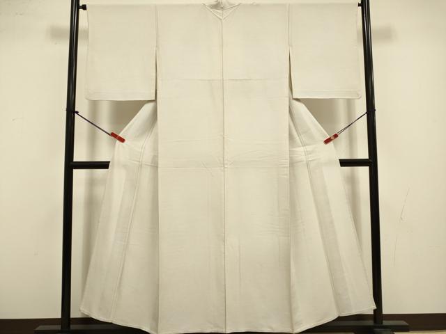 平和屋着物▽上質な色無地 単衣 灰梅色 正絹 逸品 DABJ3532du