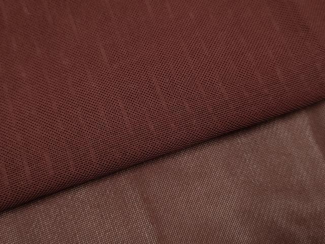 平和屋着物▽道行コート スリーシーズン 春夏秋 塵除け ボルドー色 ロング丈 正絹 逸品 DABJ3547du