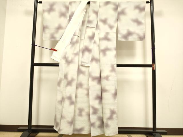 平和屋着物▽訪問着 単衣 霞文 暈し染め 反端付き 正絹 逸品 DABJ3557du