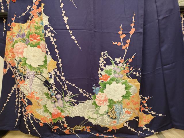 平和屋着物▽豪華振袖 単衣 花車文 金銀彩 正絹 逸品 DABJ3562du
