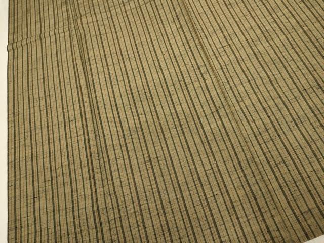 平和屋着物●上質な紬 胴抜き仕立て 縞 正絹 逸品 DABJ3581du
