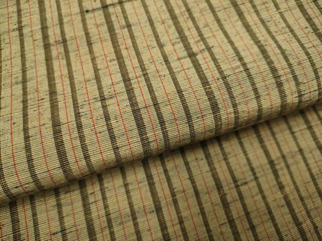 平和屋着物●上質な紬 胴抜き仕立て 縞 正絹 逸品 DABJ3581du