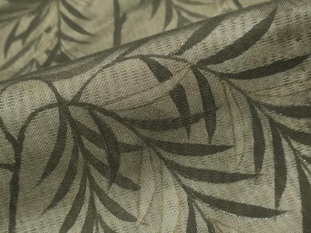 平和屋着物▽訪問着 無双 紗袷 紗×絽 手描き 枝垂れ柳文 正絹 逸品 DABJ3646du