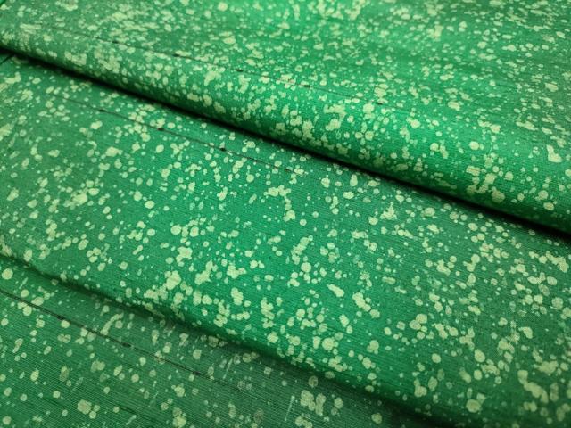 平和屋着物▽上質な小紋 単衣 紬地 霞文 暈し染め 正絹 逸品 DABJ3664du