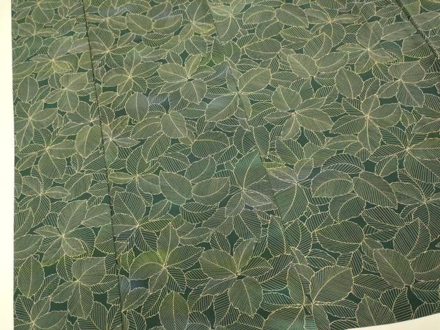 平和屋着物▽上質な小紋 単衣 葉尽くし 正絹 逸品 DABJ3671du
