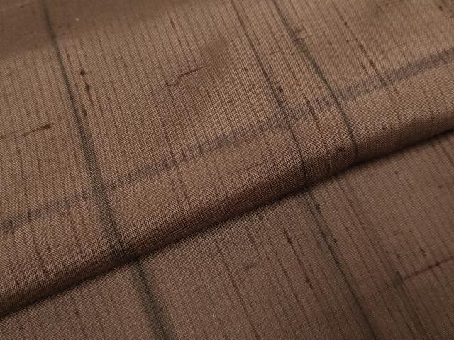 平和屋着物▽白山結城紬 単衣 霞文 証紙付き 正絹 逸品 未使用 DABJ3715du