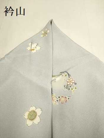 平和屋着物▽上質な小紋 単衣 花丸文 兎 正絹 逸品 DABJ3743du