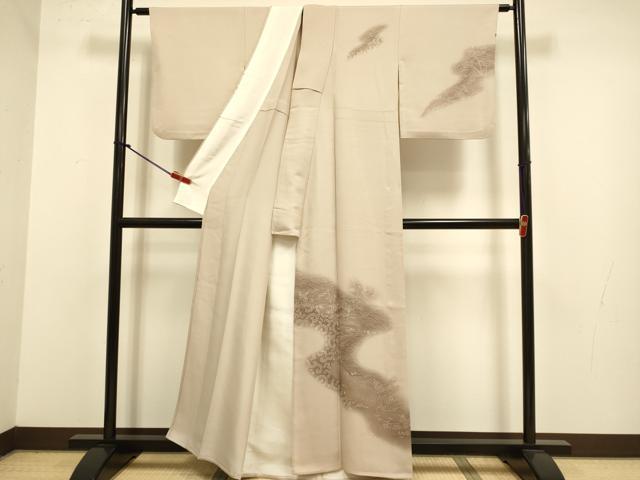 平和屋着物▽訪問着 単衣 風景文 正絹 逸品 DABJ3785du