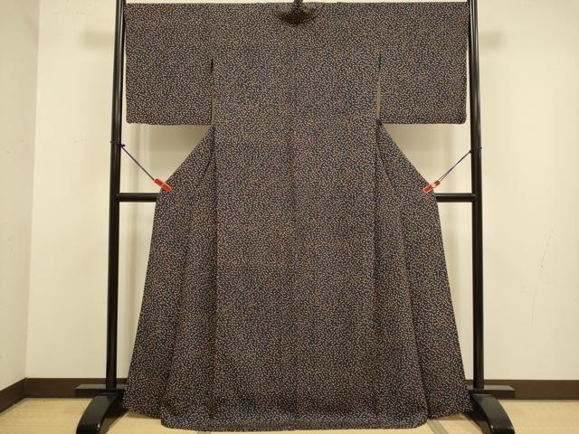 平和屋着物▽上質な小紋 単衣 成り物 正絹 逸品 DABJ3796du