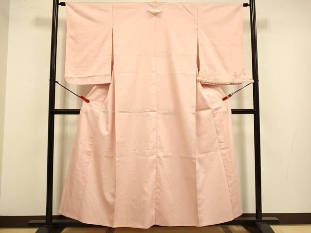 平和屋着物▽本場結城紬 重要無形文化財 単衣 宍色 反端付き 正絹 逸品 DABJ3823du