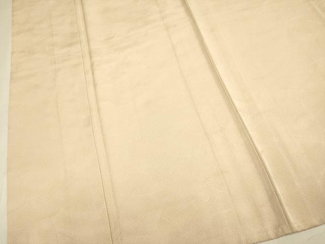 平和屋着物▽上質な色無地 単衣 吹き寄せ地紋 雄黄色 正絹 逸品 DABJ3845du
