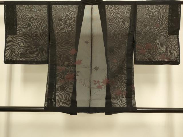 平和屋着物▽羽織 スリーシーズン 春夏秋 塵除け 竜田川 東武百貨店扱い 正絹 逸品 DABJ3850du