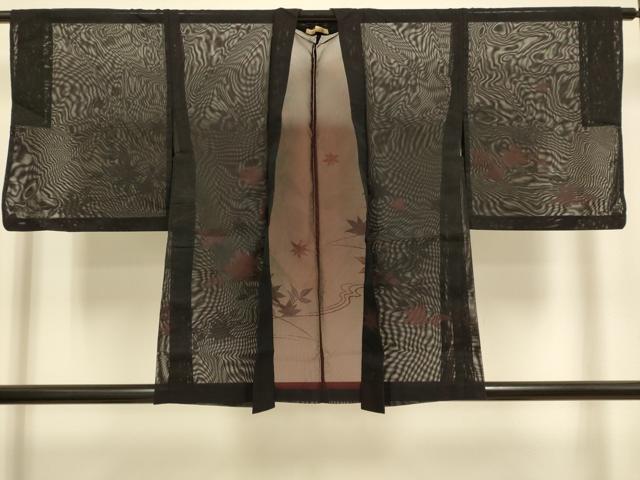平和屋着物▽羽織 スリーシーズン 春夏秋 塵除け 竜田川 東武百貨店扱い 正絹 逸品 DABJ3850du