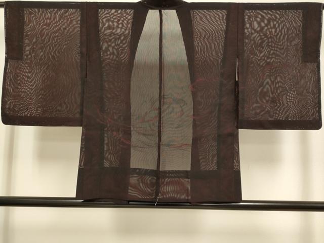 平和屋着物▽羽織 スリーシーズン 春夏秋 塵除け 立波文 正絹 逸品 未使用 DABJ3868du