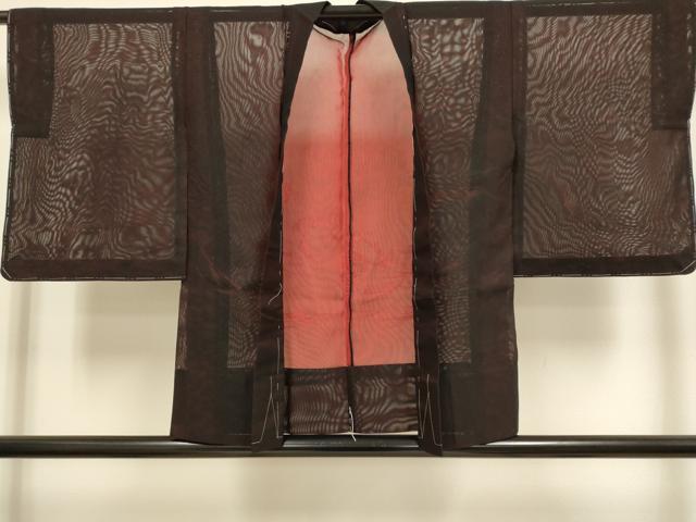 平和屋着物▽羽織 スリーシーズン 春夏秋 塵除け 立波文 正絹 逸品 未使用 DABJ3868du