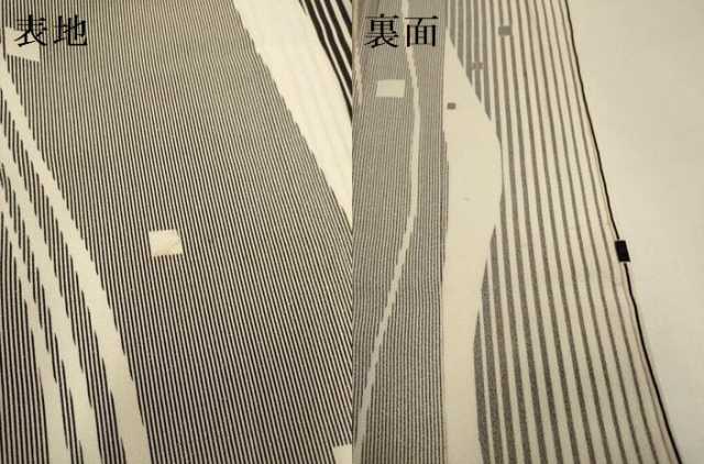 平和屋着物▽上質な小紋 単衣 箔散らし間道 反端付き 正絹 逸品 DABJ3874du