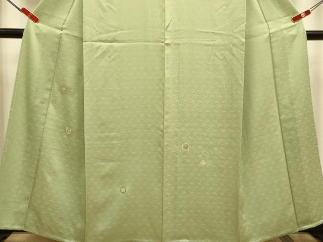 平和屋着物▽訪問着 単衣 総刺繍 吉祥花蝶文 正絹 逸品 DABJ3876du
