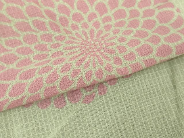 平和屋着物∴夏物 綿紅梅 浴衣 舞花文 日本製 三越扱い 綿 逸品 DABJ4044cd