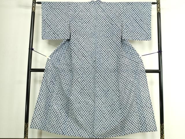 平和屋着物∴夏物 浴衣 有松鳴海絞り 蜘蛛絞り 綿 逸品 未使用 DABJ4054cd