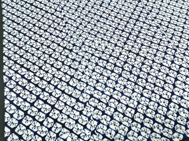 平和屋着物∴夏物 浴衣 有松鳴海絞り 蜘蛛絞り 綿 逸品 未使用 DABJ4054cd