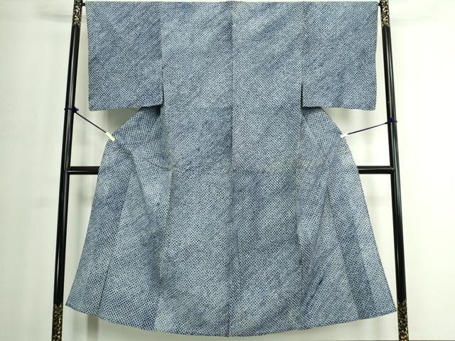 平和屋着物∴夏物 男性 浴衣 有松鳴海絞り 三浦絞り 綿 逸品 未使用 DABJ4081cd