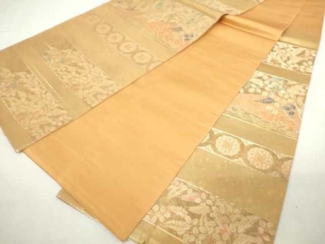 平和屋着物◎六通柄袋帯 秋野鹿蒔絵 金糸 引箔 正絹 逸品 DABJ4107cd