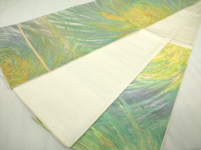 平和屋着物◎六通柄袋帯 乱菊 金糸 正絹 逸品 DABJ4158cd