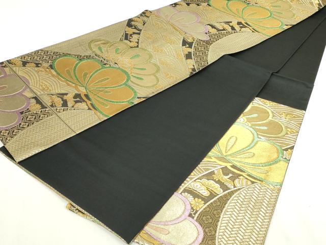 平和屋着物◎六通柄袋帯 吉祥松文 宝尽くし 金糸 正絹 逸品 DABJ4165cd