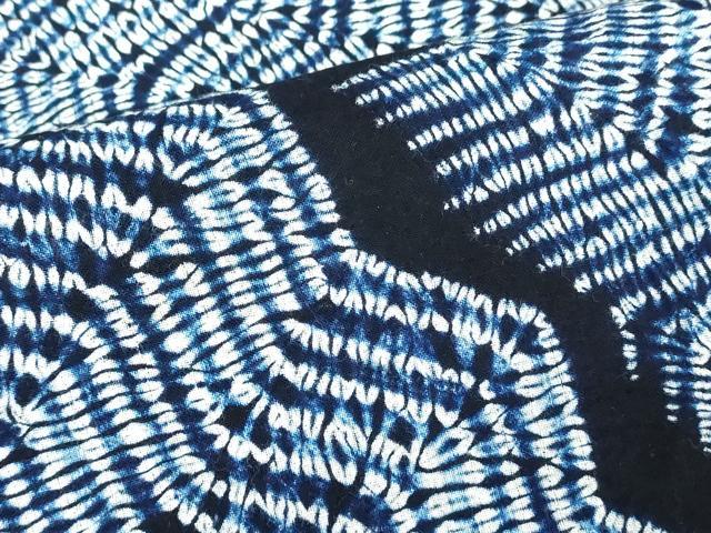 平和屋着物∴夏物 浴衣 有松鳴海絞り 抽象文様 綿 逸品 DABJ4214cd