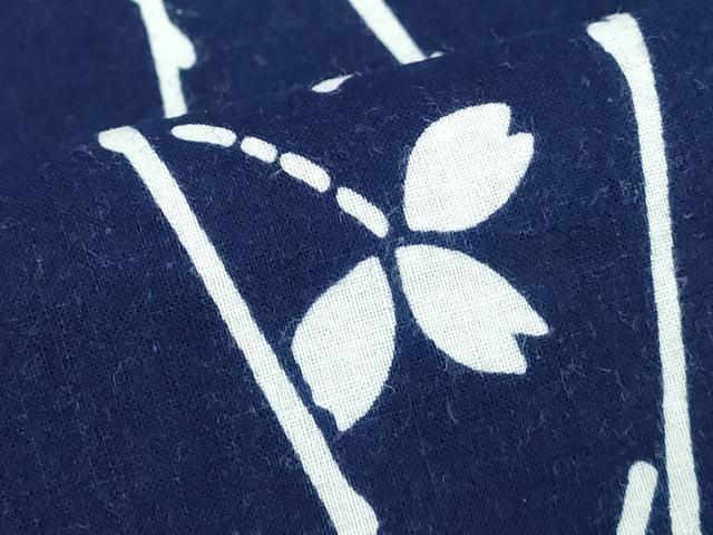 平和屋着物∴夏物 浴衣 注染 手縫い 立涌花文 綿 逸品 DABJ4287cd