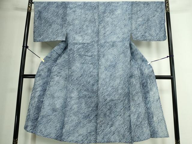 平和屋着物∴夏物 男性 浴衣 有松鳴海絞り 三浦絞り 綿 逸品 DABJ4348cd