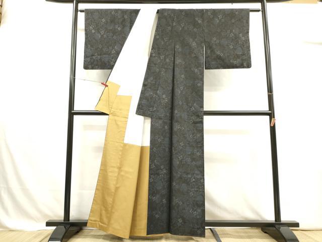 平和屋着物■本場大島紬 雪輪花文 正絹 逸品 DABJ4365cd