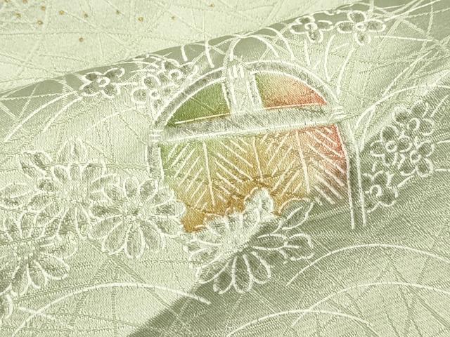 平和屋着物■上質な小紋 籬花文 暈し染め 金彩 正絹 逸品 DABJ4368cd