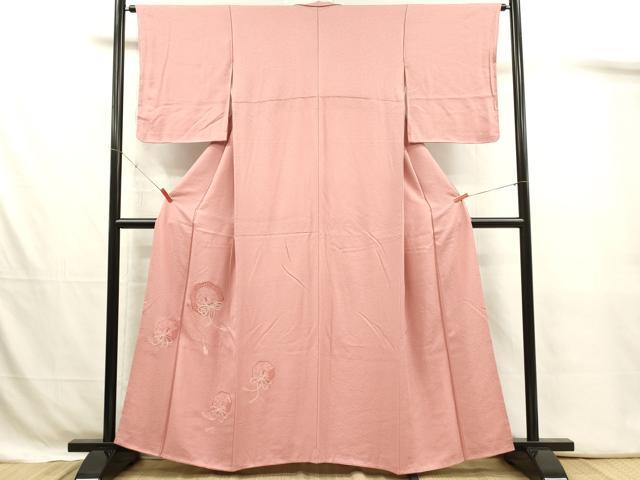 平和屋着物■色留訪問着 総刺繍 鏡裏花文 正絹 逸品 DABJ4376cd