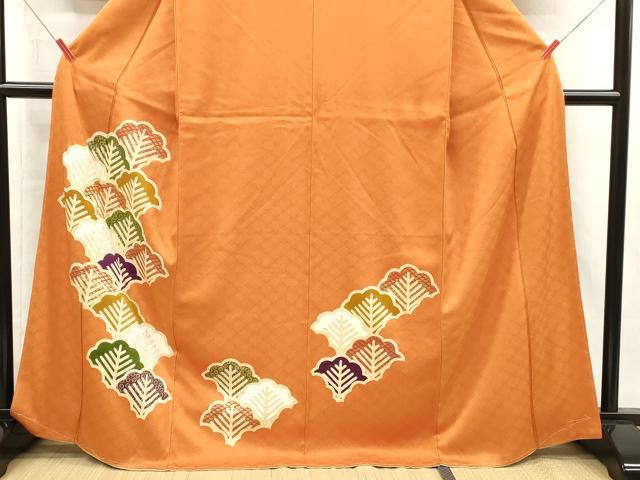 平和屋着物■訪問着 駒刺繍 松葉青海波 金彩 正絹 逸品 未使用 DABJ4398cd