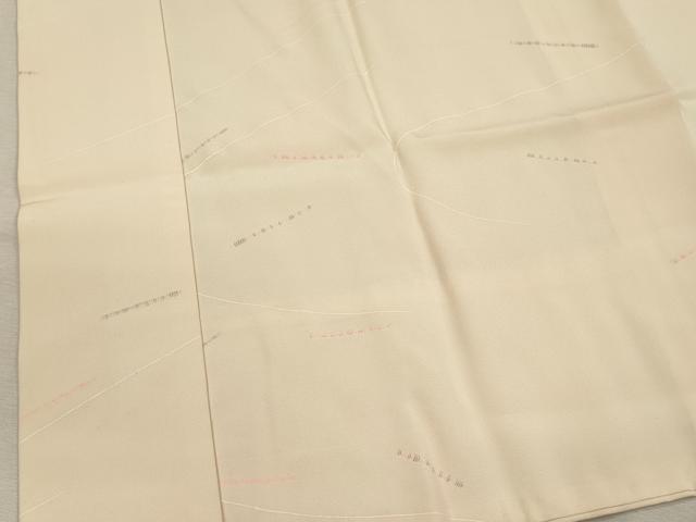 平和屋着物■長襦袢 袷 横笛文 暈し染め 半衿刺繍 正絹 逸品 DABJ4400cd