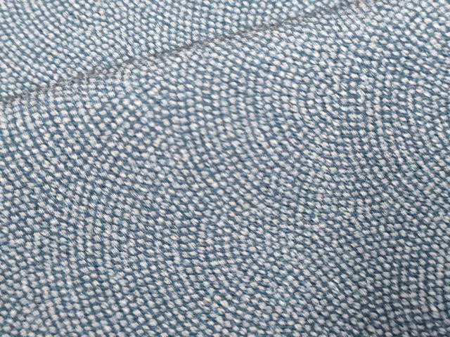 平和屋着物▽江戸小紋 単衣 鮫小紋柄 鬼しぼ縮緬 正絹 逸品 DABJ4465cd