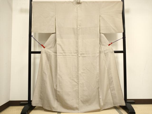 平和屋着物▽上質な紬 単衣 蚊絣 正絹 逸品 DABJ4478cd