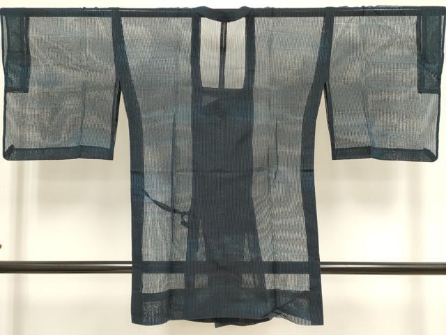 平和屋着物▽道行コート スリーシーズン 春夏秋 塵除け 幾何学文 ロング丈 正絹 逸品 DABJ4479cd