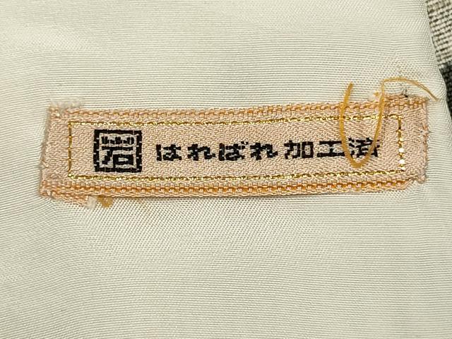 平和屋着物▽訪問着 単衣 作家物 ぜんまい紬 渡橋風景シルエット ますいわ屋扱い 正絹 逸品 DABJ4494cd