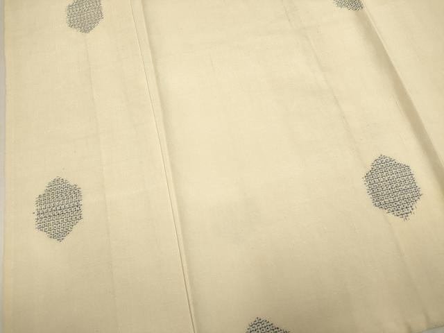 平和屋着物▽結城紬 単衣 80亀甲 飛び亀甲柄 正絹 逸品 DABJ4501cd