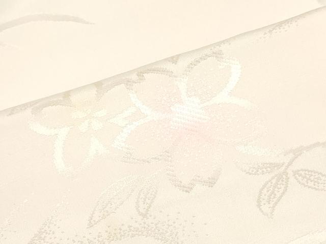 平和屋着物▼長襦袢 反物 着尺 舞桜地紋 暈し染め 逸品 未使用 DABJ4602zy