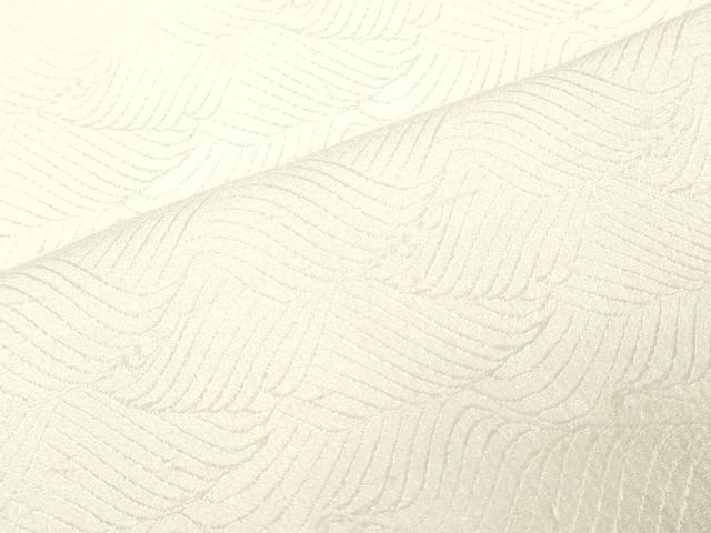 平和屋着物▼白生地 反物 着尺 立波地紋 生成り色 逸品 未使用 DABJ4623zy