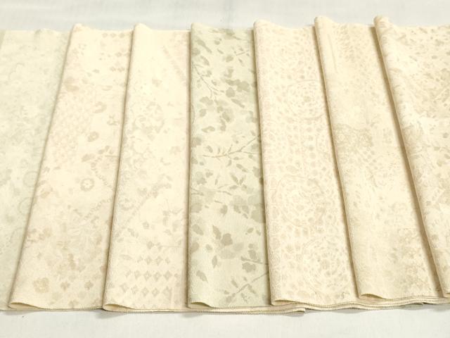 平和屋着物▼柄見本 反物 更紗 秀 リメイク生地 材料 逸品 未使用 DABJ4629zy