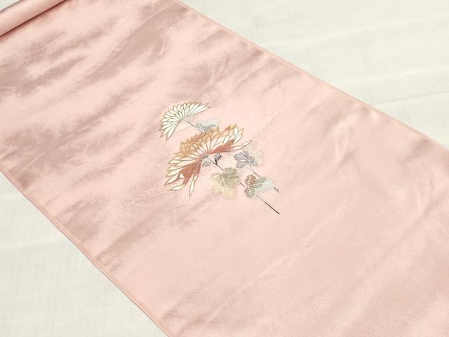 平和屋着物▼付下げ 反物 着尺 草花文 金彩 逸品 未使用 DABJ4646zy