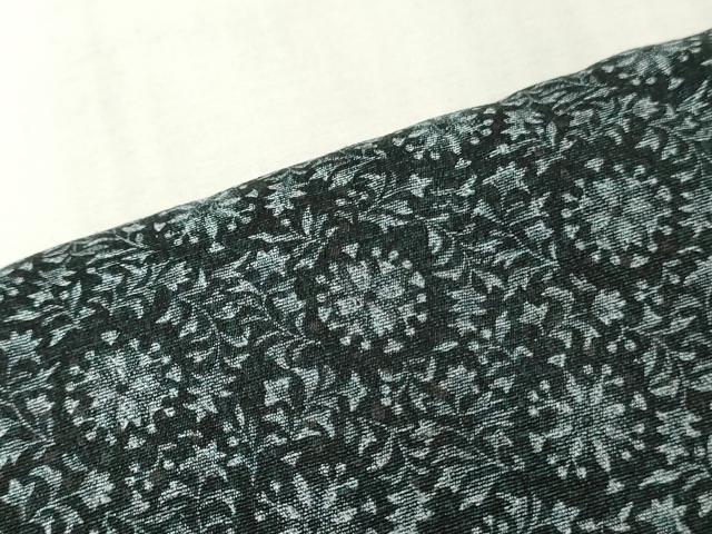平和屋着物▽羽織・コート 反物 羽尺 スリーシーズン 春夏秋 塵除け 京染 草花文 逸品 未使用 DABJ4700zy
